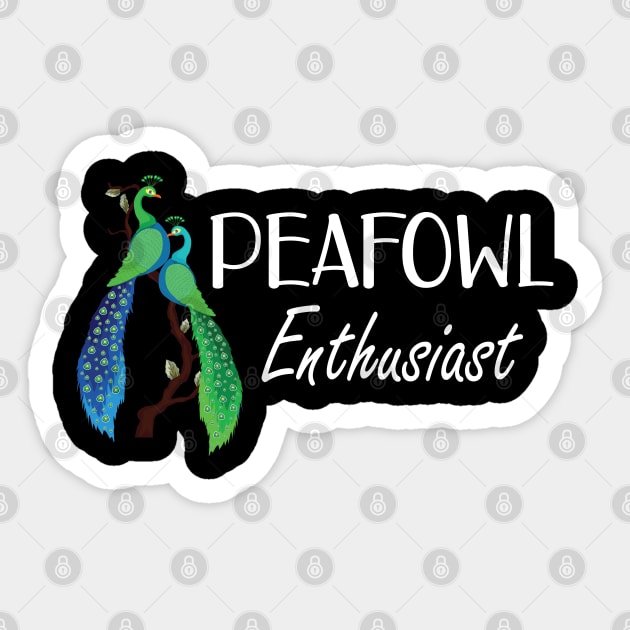 Peafowl Enthusiast Sticker by KC Happy Shop